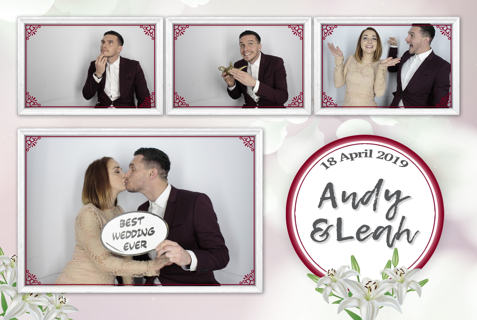 Andy & Leah's Wedding | View more photos from the event at gallery.myphotoboothexperience.co.uk/u/MyPhotoBoothExperienceLtd/Andy-Leahs-Wedding